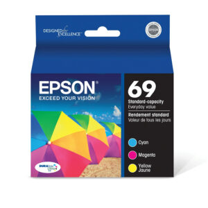 Genuine Epson T069520/69 3-Color Ink Cartridge Multipack (Cyan, Magenta, Yellow)