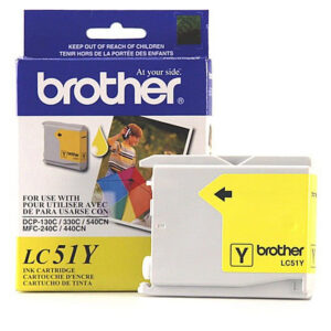 Genuine OEM Brother LC51Y Yellow Ink Cartridge