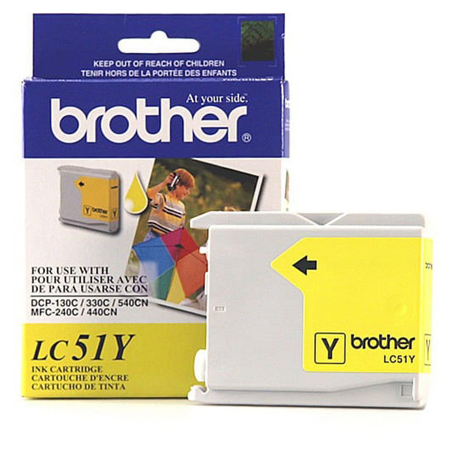 Genuine OEM Brother LC51Y Yellow Ink Cartridge