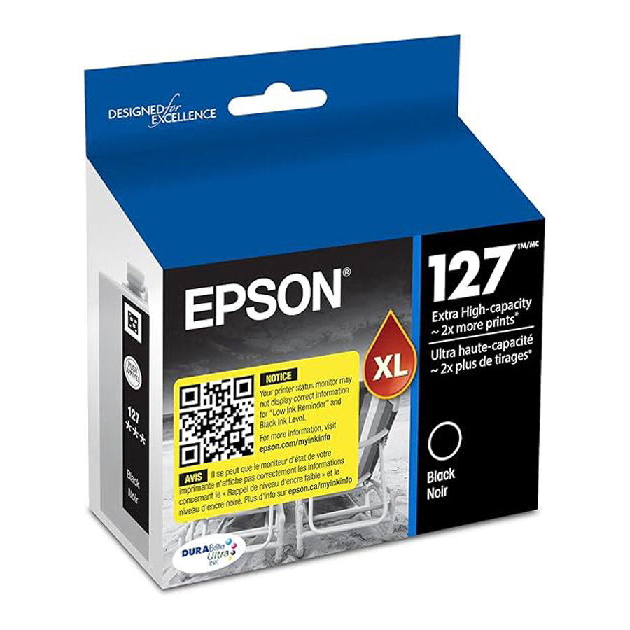 Genuine OEM Epson T127120 (T1271) Extra High Capacity Black Ink Cartridge