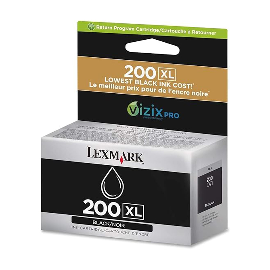 Genuine OEM Lexmark 14L0174 (200XL) High-Yield Black Ink Cartridge