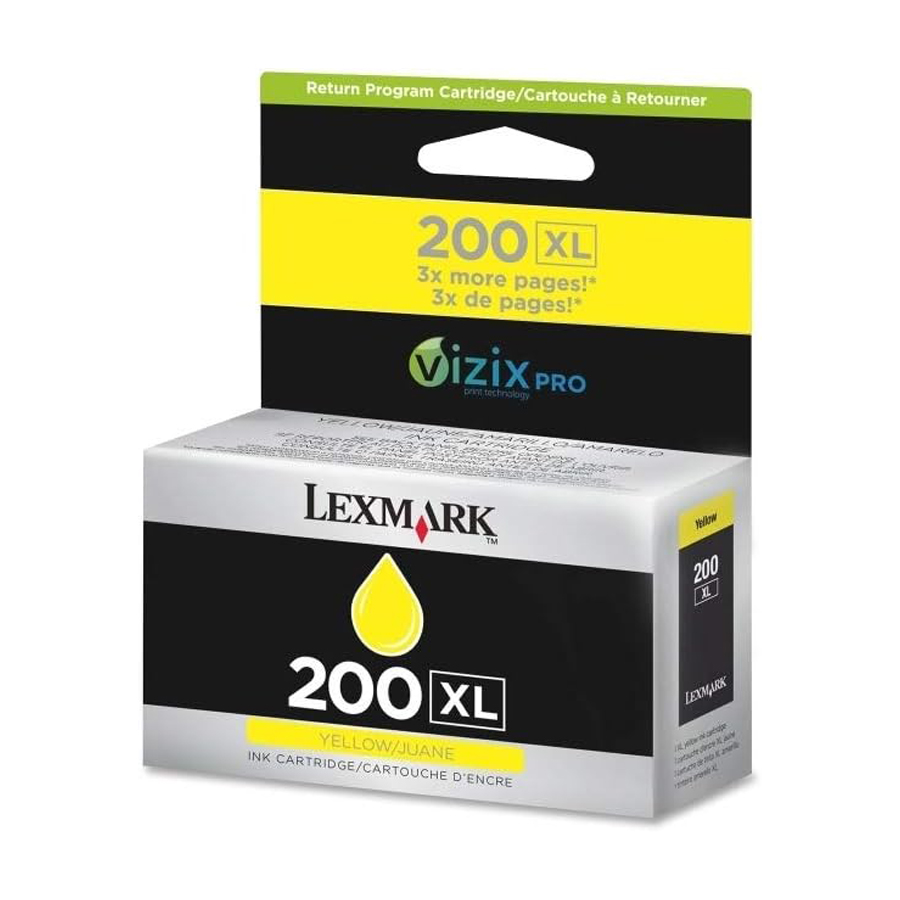 Genuine OEM Lexmark 14L0177 (200XL) High-Yield Yellow Ink Cartridge