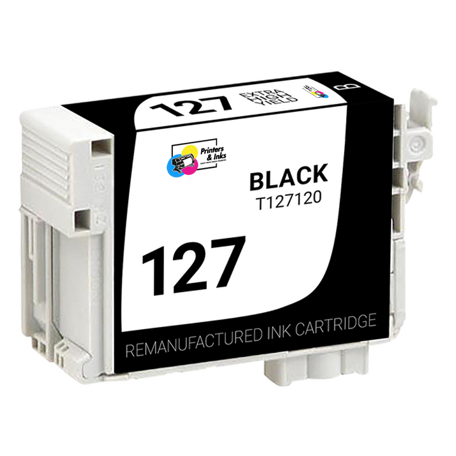 Remanufactured Epson T127120 (T1271) Black Ink Cartridge High-Quality Replacement