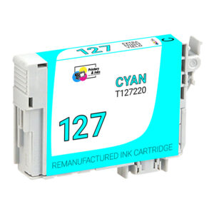 Remanufactured Epson T127220 (T1272) Cyan Ink Cartridge High-Quality Replacement