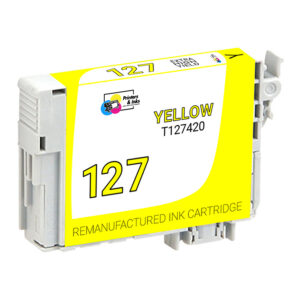 Remanufactured Epson T127420 Yellow Ink Cartridge High-Quality Replacement