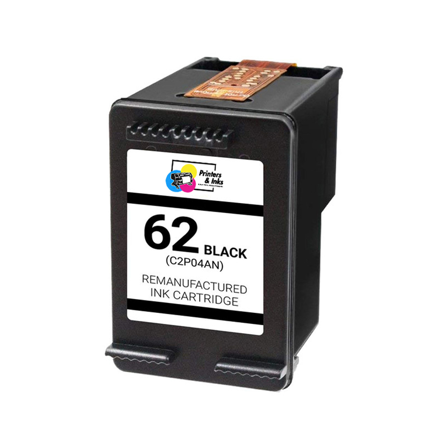 Remanufactured HP 62 Black Ink Cartridge - C2P04AN