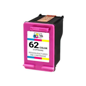 Remanufactured HP 62 Tri-Color Ink Cartridge - C2P06AN