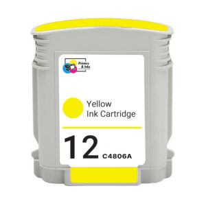 Remanufactured Ink Cartridge for (HP 12) C4806A Yellow