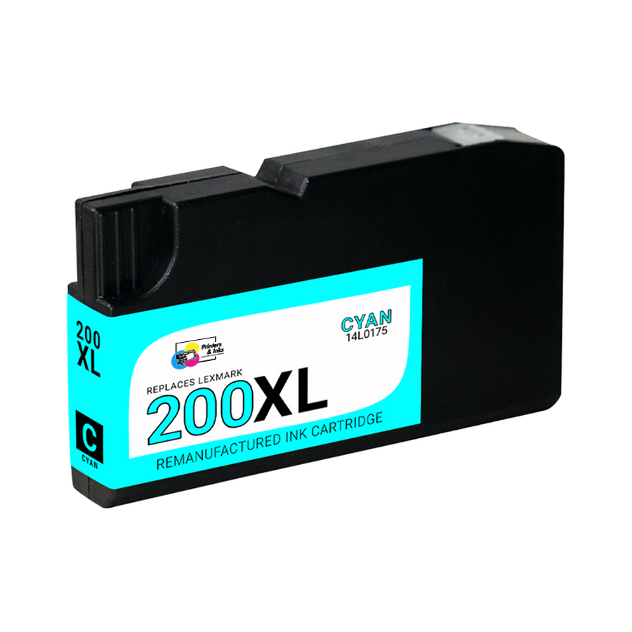 Remanufactured Lexmark 14L0175 (200XL) High Yield Cyan Ink Cartridge