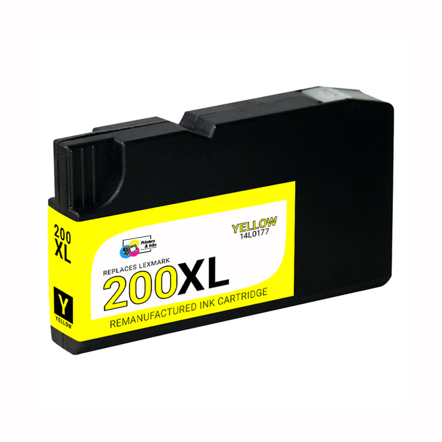 Remanufactured Lexmark 14L0177 (200XL) High Yield Yellow Ink Cartridge