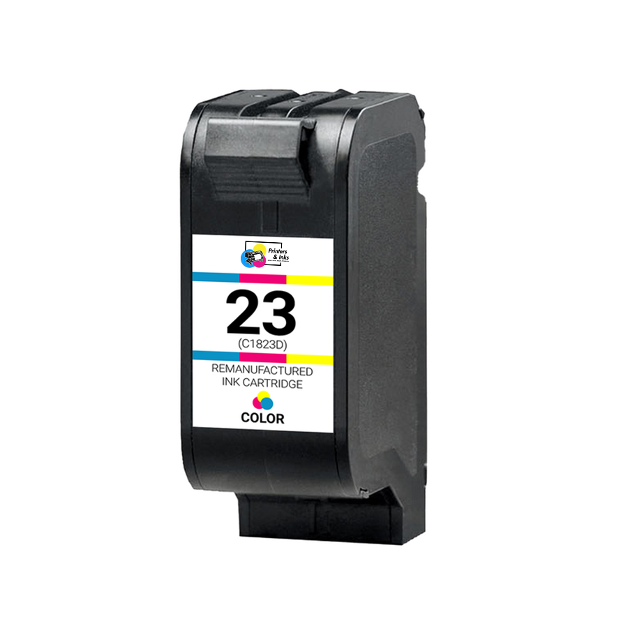 Remanufactured for HP 23 (C1823D) Tri-Color Ink Cartridge