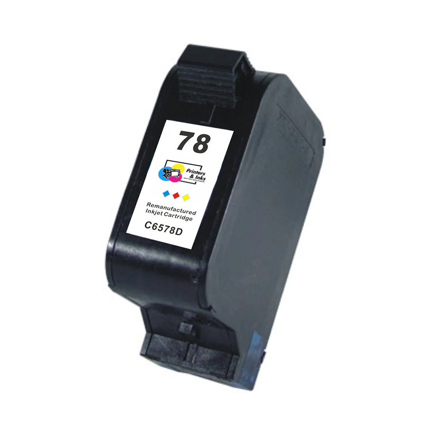 Remanufactured for HP 78 (C6578D) Tri-Color Ink Cartridge