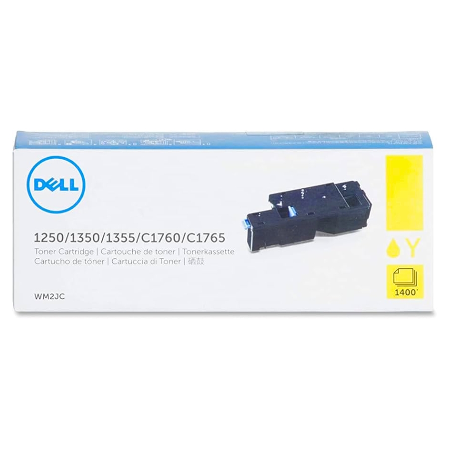 Original Dell WM2JC Yellow Toner Cartridge-Yield 1400 pages