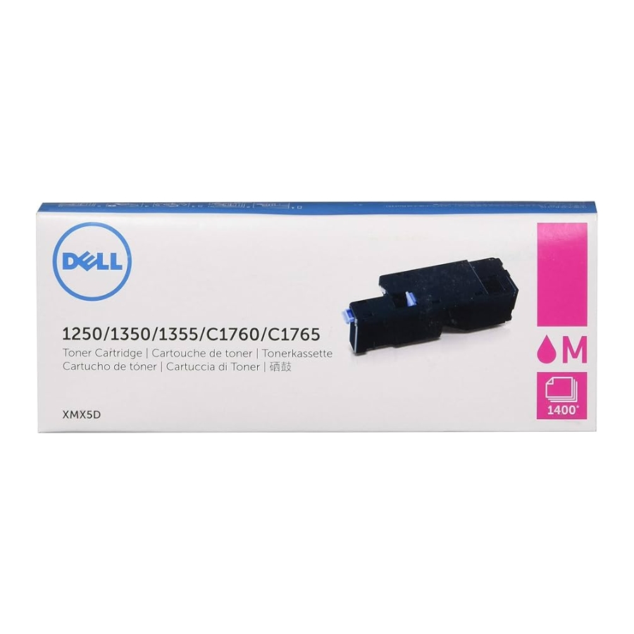Original Dell XMX5D Magenta Toner Cartridge-Yield 1400 pages