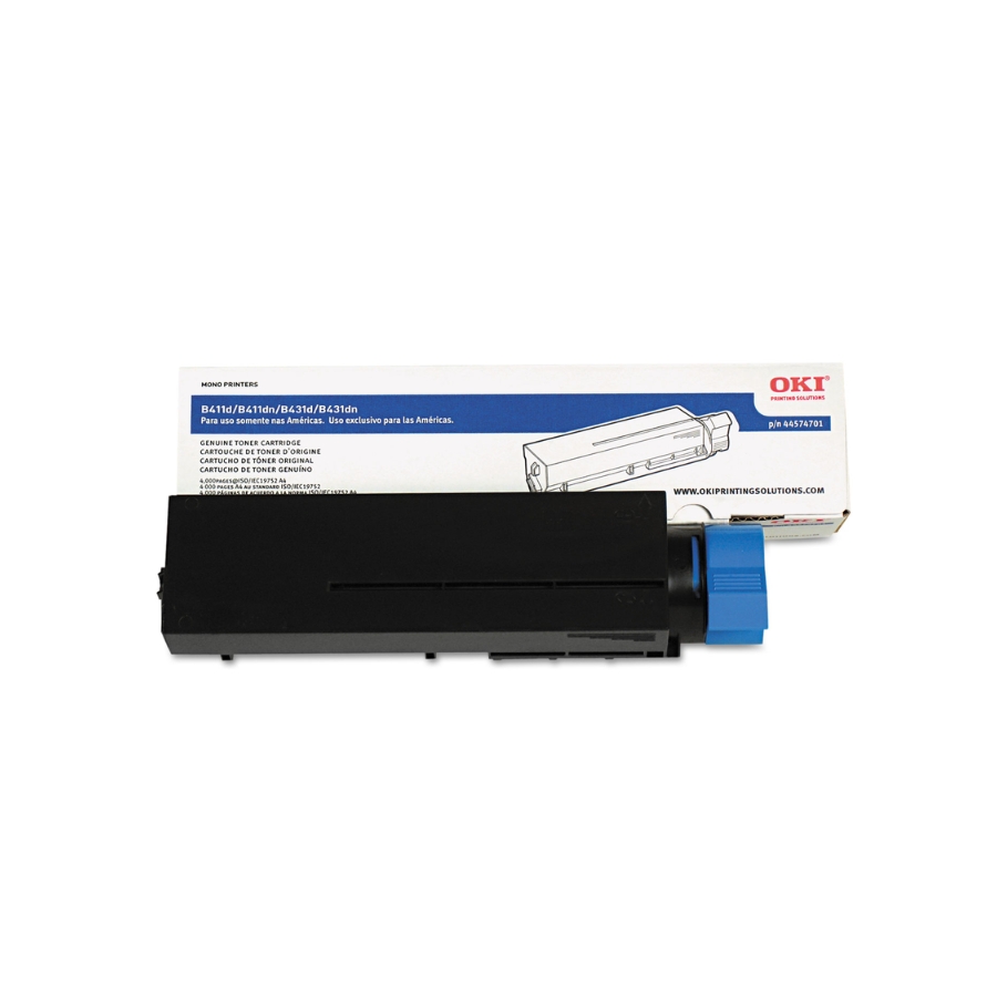 Original Okidata 44574901 High-Yield Black Toner Cartridge – 10,000 Page Yield