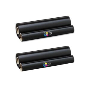Remanufactured Sharp UX-3CR Black Thermal Fax Roll, 2-Pack
