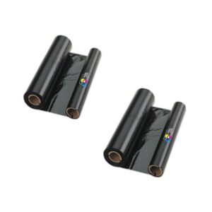 Remanufactured Sharp UX-5CR Black Thermal Fax Roll, 2-Pack