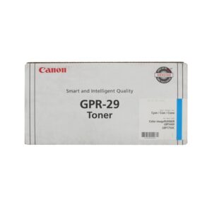 Original Canon GPR29C (2643B004AA) Cyan Toner Cartridge – 8,500 Page Yield