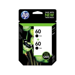 Original HP 60 (CZ071FN) Black Ink Twin Pack