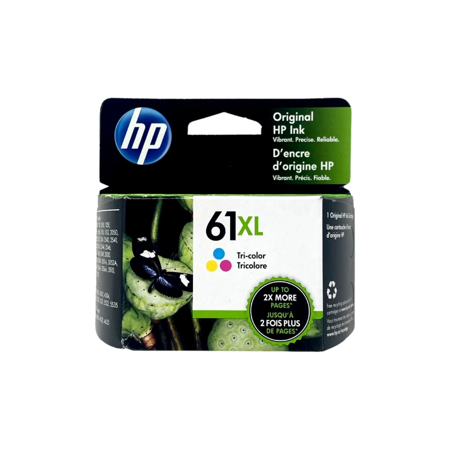 Original HP 61XL High-Yield Color Ink Cartridge (CH564WN)