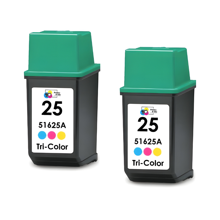 Remanufactured HP 25 (51625A) Tri-Color Ink Cartridge