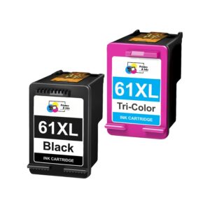 Remanufactured HP 61XL High Yield Black & Color Ink Cartridge Set