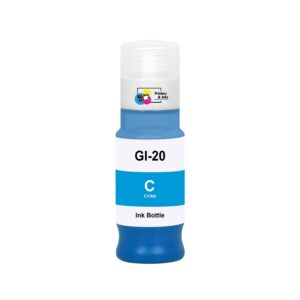 Canon GI-20C Cyan Remanufactured Ink Bottle – High Yield