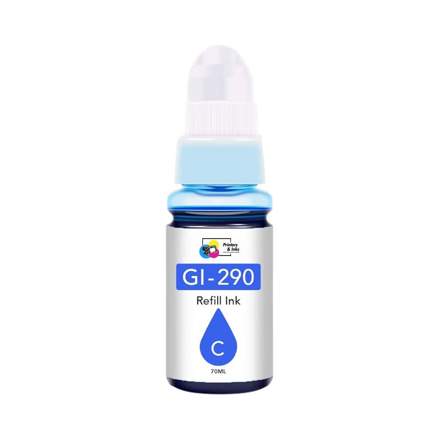 Canon GI-290 Cyan Remanufactured Ink Bottle – High Yield