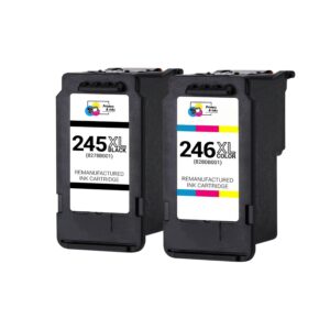 Canon PG-245XL / CL-246XL Remanufactured High Yield Ink Set – Black & Color
