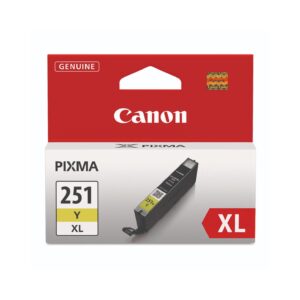 Original Canon 6451B001 (CLI-251XL) High-Yield Yellow Ink Cartridge