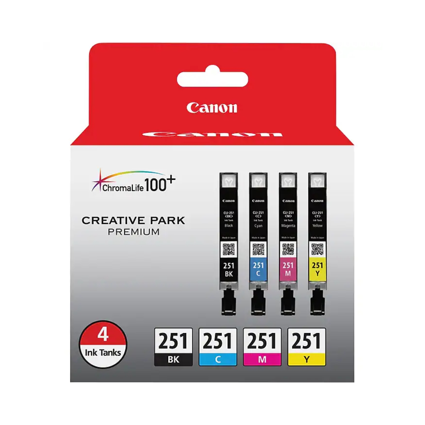 Original Canon 6513B004 / CLI-251 Ink Cartridge 4-Color Multipack