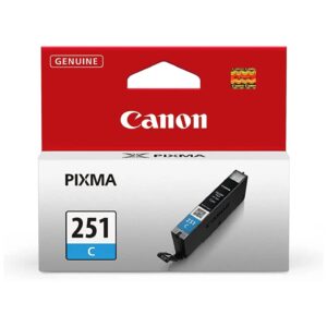 Original Canon 6514B001 (CLI-251) Standard-Yield Cyan Ink Cartridge