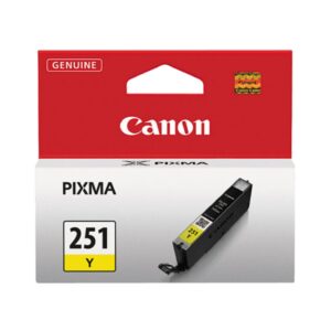 Original Canon 6516B001 (CLI-251) Standard-Yield Yellow Ink Cartridge