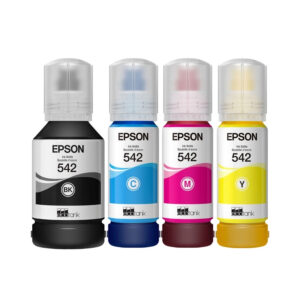 Remanufactured Bulk Set for Epson 542 – Includes T542120 Black (140 ml), T542220 Cyan, T542320 Magenta, T542420 Yellow (Each 70 ml)
