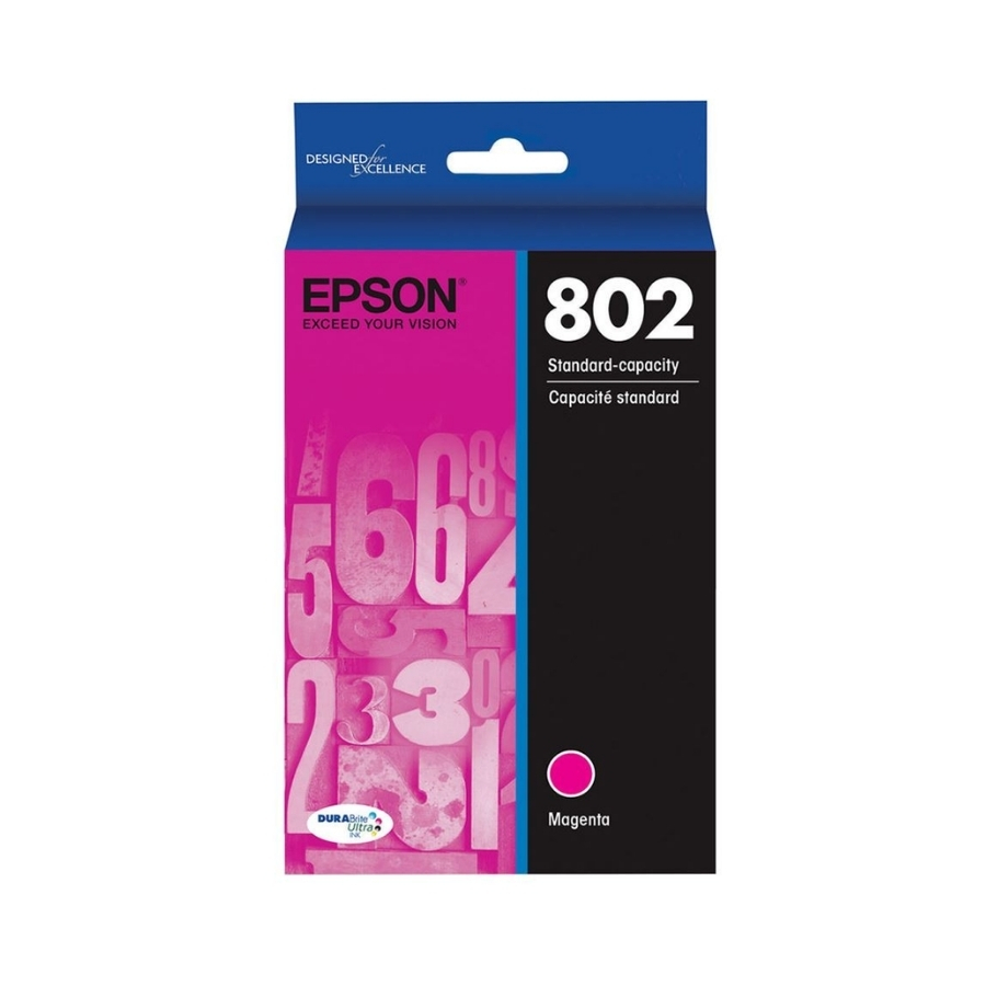 Original Epson T802320 (802) DURABrite Ultra Magenta Ink Cartridge