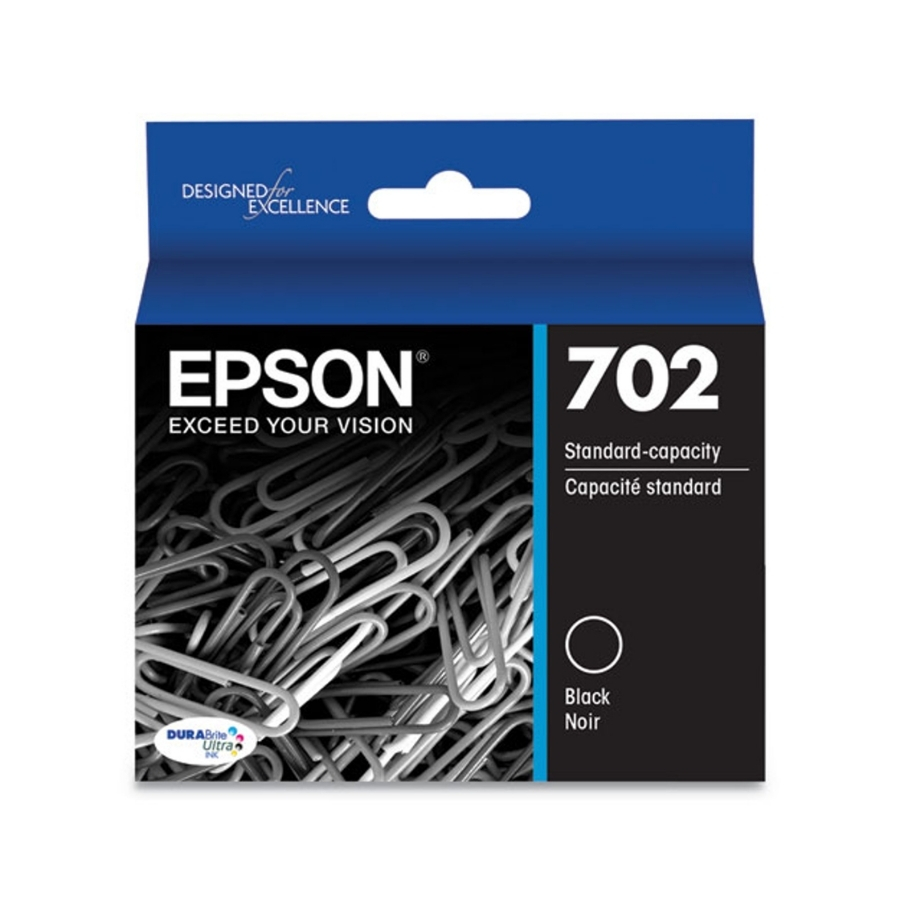 Original Epson T702120 (702) DuraBrite Black Ink Cartridge