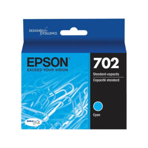 Original Epson T702220 (702) DuraBrite Cyan Ink Cartridge