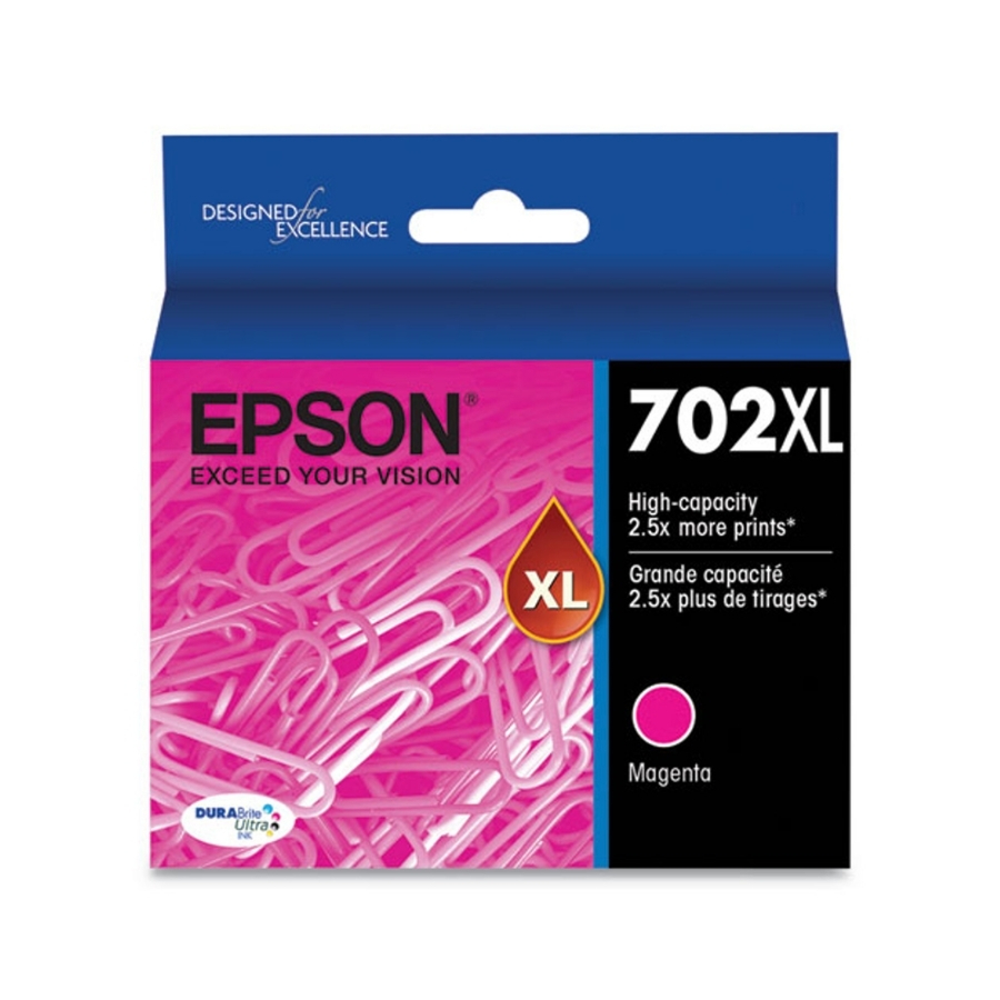 Original Epson T702XL320 (702XL) High Yield DuraBrite Magenta Ink Cartridge