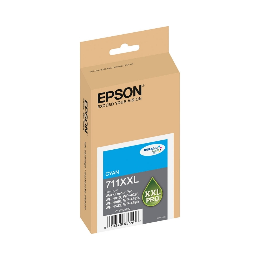 Original Epson 711XXL Pigment Cyan Ink Cartridge (T711XXL220)