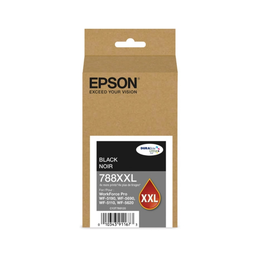 Original Epson 788XXL (T788XXL120) Extra High Capacity Black Ink Cartridge