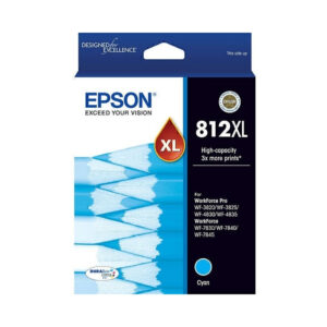 Original Epson 812XL High Yield Cyan Ink Cartridge