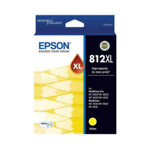 Original Epson 812XL High Yield Yellow Ink Cartridge
