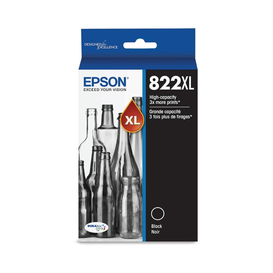 Original Epson 822XL High Yield Black Ink Cartridge – T822XL120
