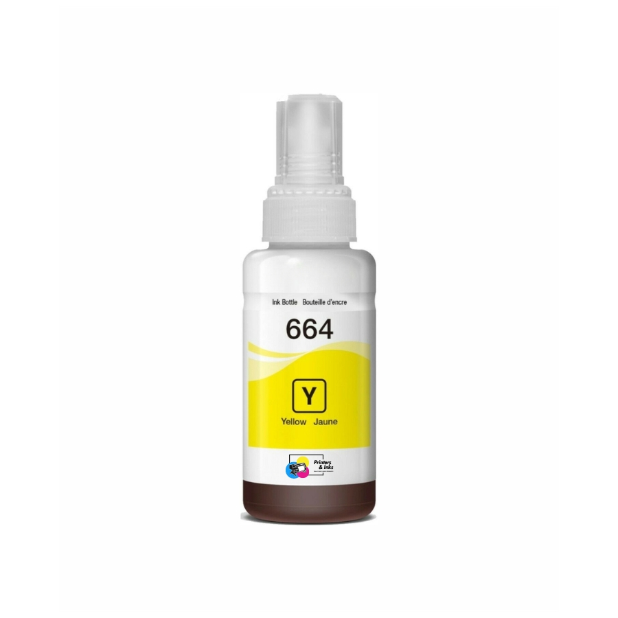 Remanufactured Epson 664 Ultra HY Yellow Ink Bottle (T664420)