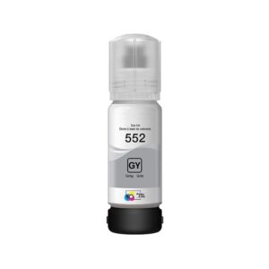 Remanufactured Epson T552520-S (T552) Gray Ink Bottle – 6200 Pages