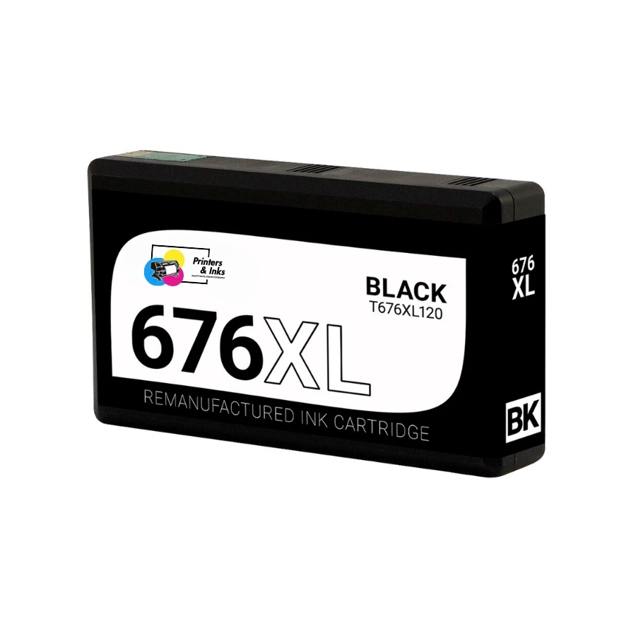 Remanufactured Epson 676XL Black Ink Cartridge (T676XL120)