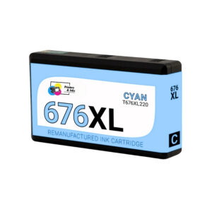 Remanufactured Epson 676XL Cyan Ink Cartridge (T676XL220)