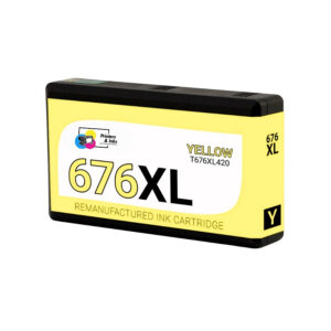 Remanufactured Epson 676XL Yellow Ink Cartridge (T676XL420)