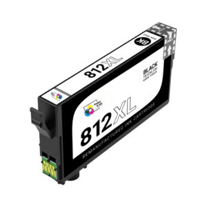 Remanufactured Epson T812XL120 (812XL) High Yield Black Ink Cartridge